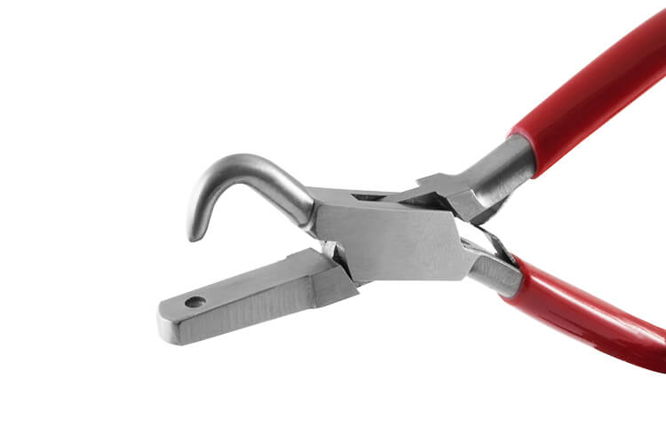 Formzange Kugel 3 mm gebogen / Dimple Plier