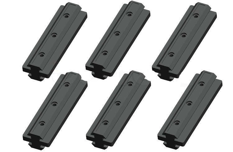 6 Profilgleiter 2-Seitig Nut 8 + 10