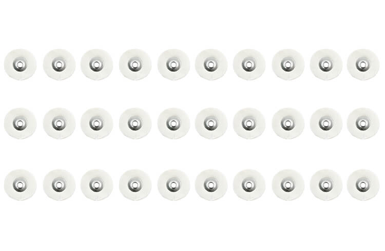 30 Polierräder unmontiert Baumwolle Tuch