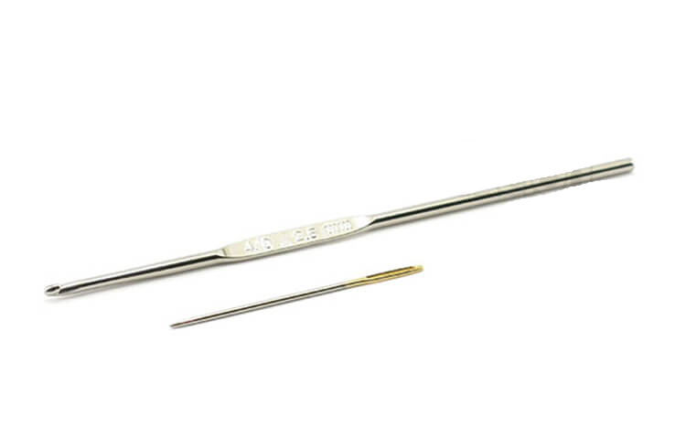 2 Sticknadeln / Häkelnadeln / WIRE CROCHET TOOL