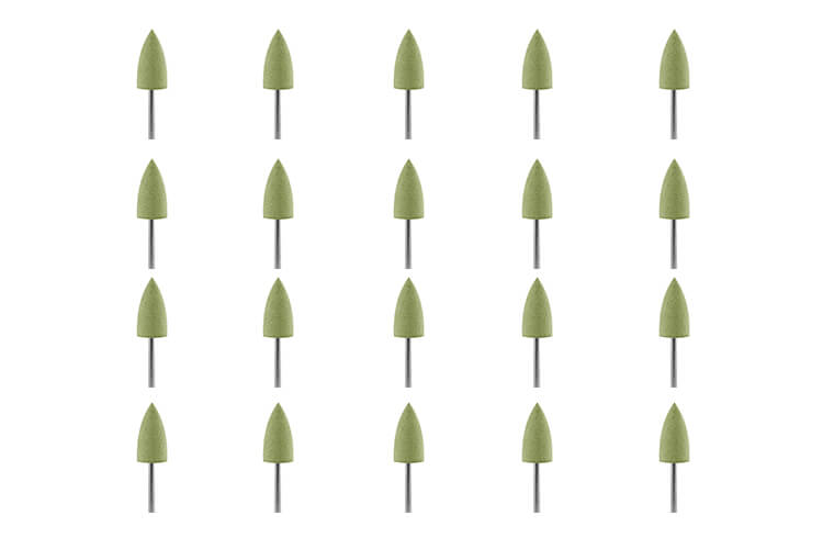 20 Gummipolierer gelb 10 x 19 mm