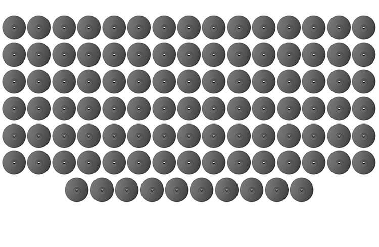 100 Flexible Polierer Linse anthrazit