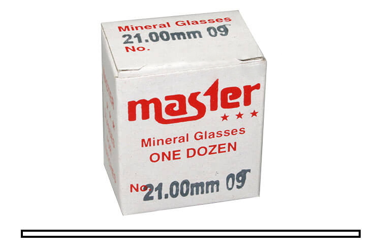 Uhrenglas-Sortiment 384 Stück plan