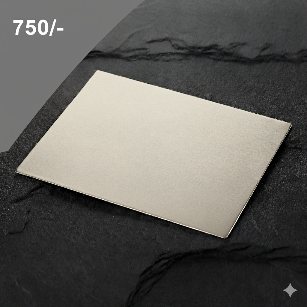 Goldblech Weissgold 750/-