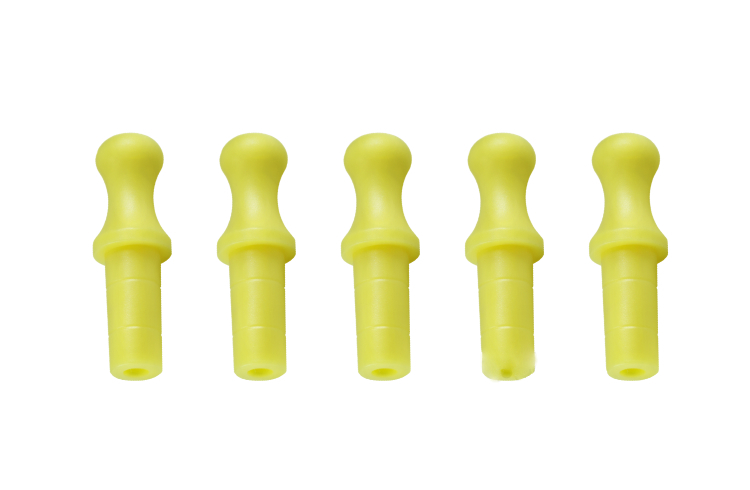 5 Mundstücke 8 mm gelb