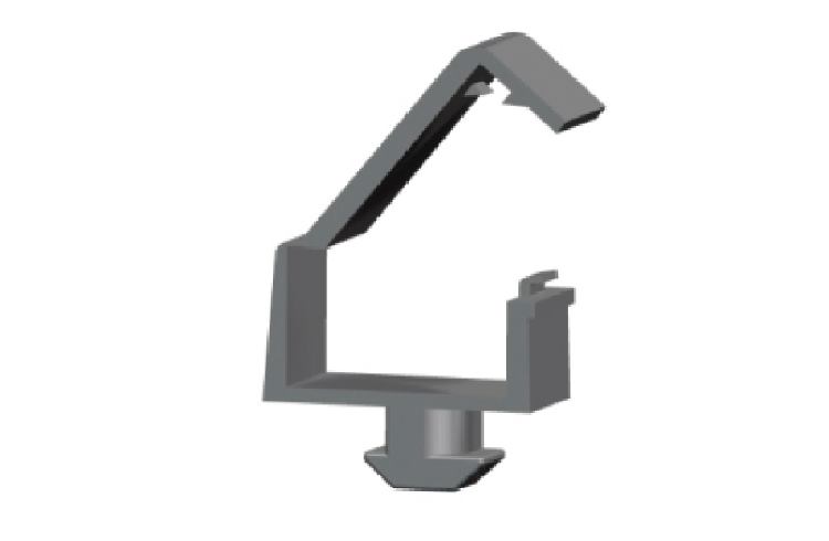 1 Kabelhalter Kapelclips 1 Klappe Nut 10