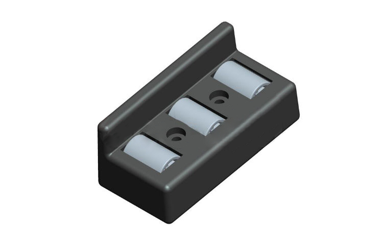 Rollerbahn mit Kante