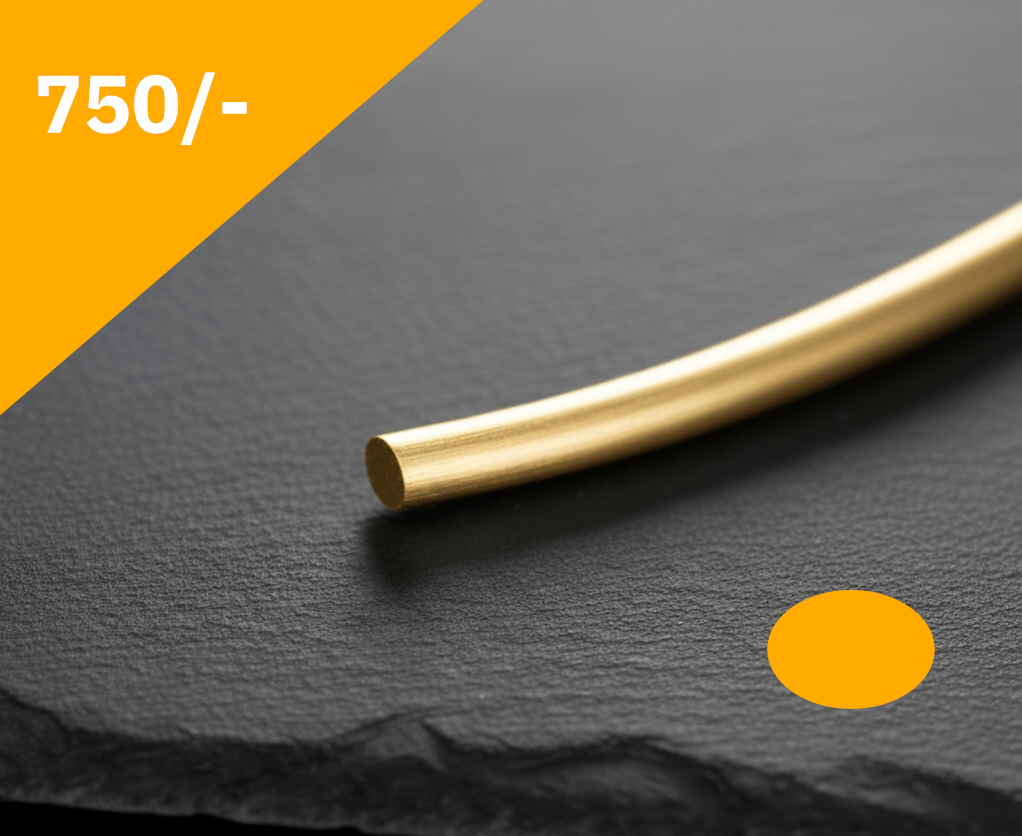 Golddraht Ovaldraht 75% Gelbgold 750/-