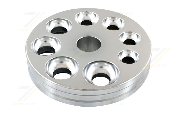 Stauchplatte halbrund