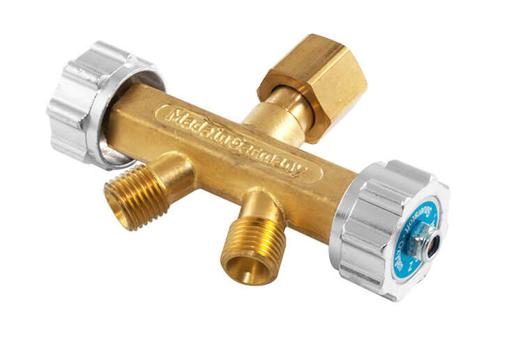 Doppelabzweiger Abzweigeventil Sauerstoff