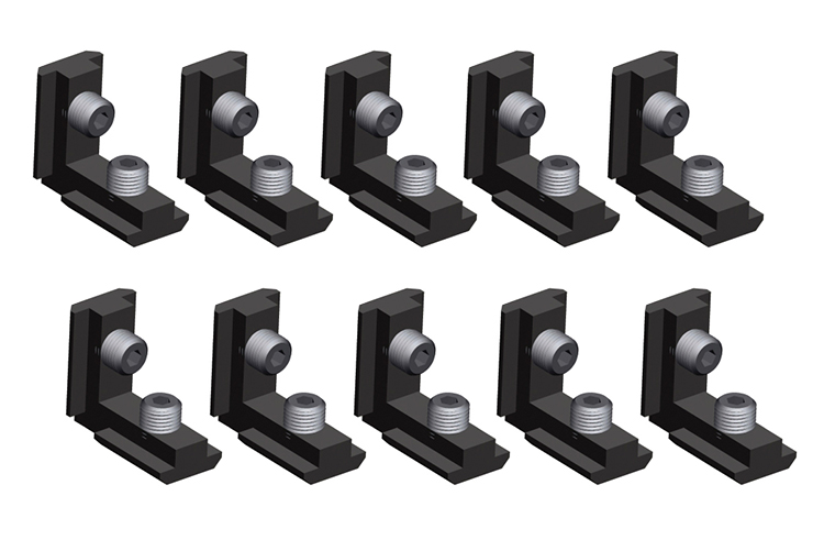 10 Winkelverbinder Innenwinkel für Alu Profile
