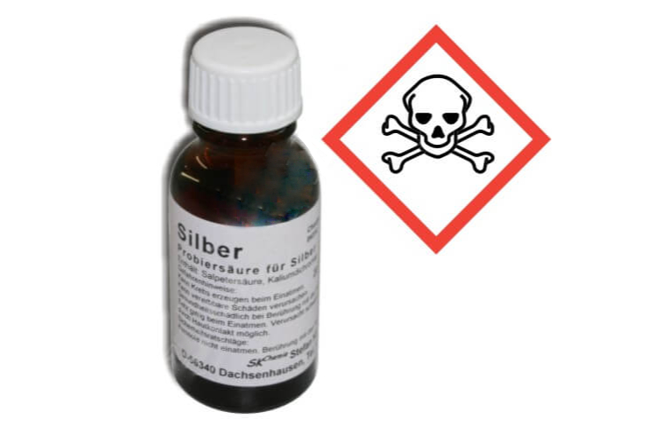 Silber Prüfsäure Probiersäure 20 ml
