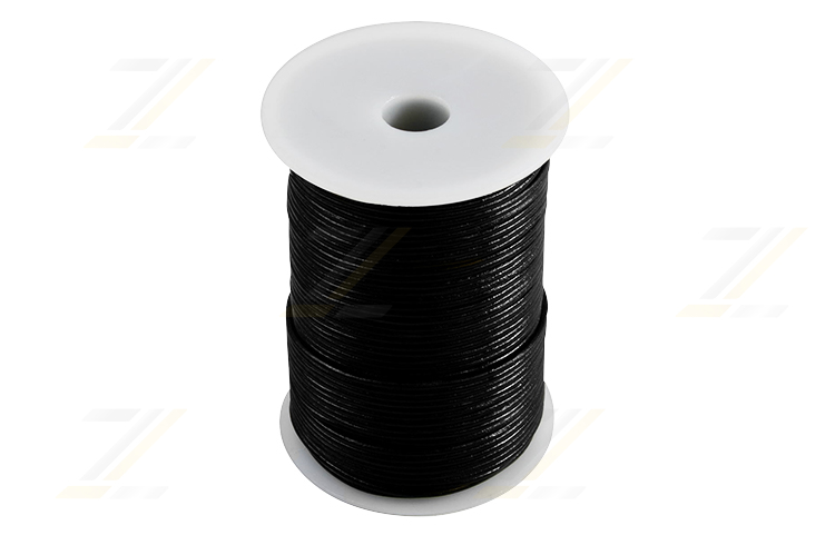 Lederband, schwarz ,  Ø 1,0 mm